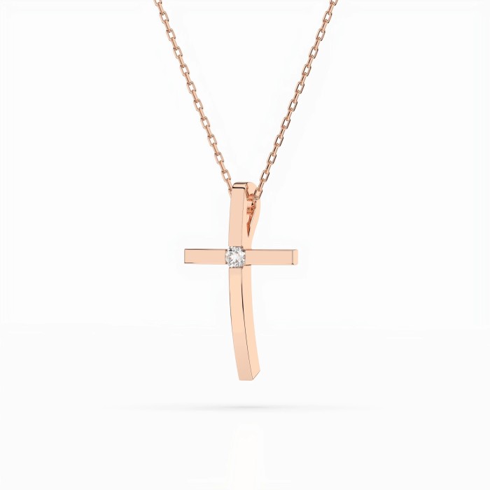 Kuldrist teemantidega „Sacred Cross“