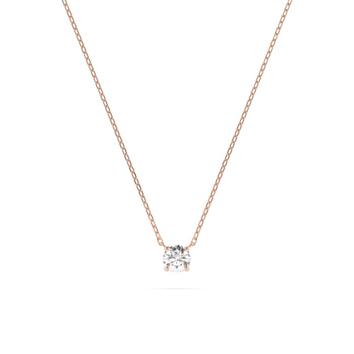 14K Red Gold Diamond Pendant “Junona VI”