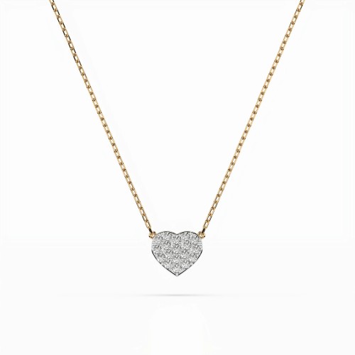 14K Yellow Gold Diamond Pendant “Amor XXIX”