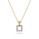 14K Yellow Gold Diamond Pendant “Atrium II”