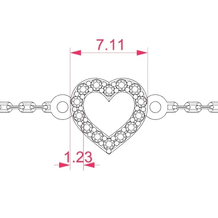 Kuldkäevõru teemantidega „Amor IV“