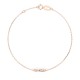 14K Red Gold Diamond Bracelet “Infinity”