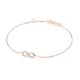 14K Red Gold Diamond Bracelet “Infinity”