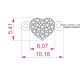 14K White Gold Diamond Bracelet “Amor III”