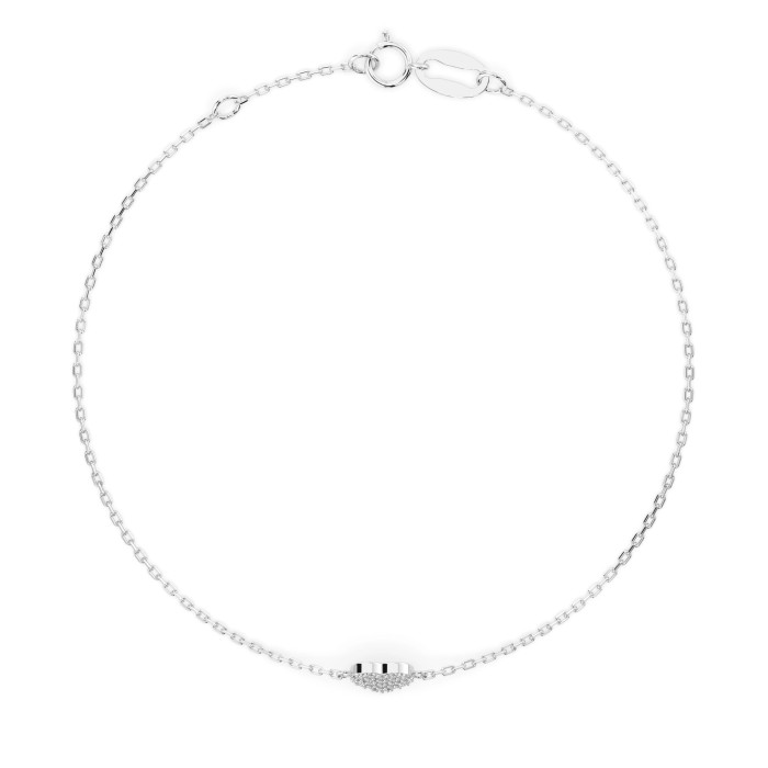 14K White Gold Diamond Bracelet “Amor III”