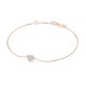 14K Red Gold Diamond Bracelet “Amor”