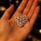 Pross naistele DiamondSky „Crystal Heart II (Aurora Borealis)“ Swarovski kristallidega