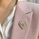 Pross naistele DiamondSky „Crystal Heart II (Aurora Borealis)“ Swarovski kristallidega