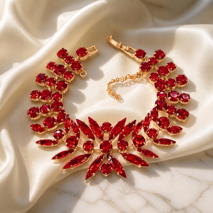 Bracelet “Crystal Temptation” (Light Siam) with Preciosa® crystals
