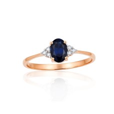 Gold Diamond and Sapphire Ring “Grace VIII”