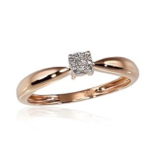 Gold Diamond Ring “Solitaire II”