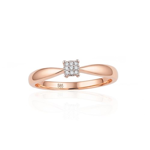 Gold Diamond Ring “Solitaire II”