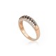 Gold Diamond and Sapphire Ring “Camellia III”