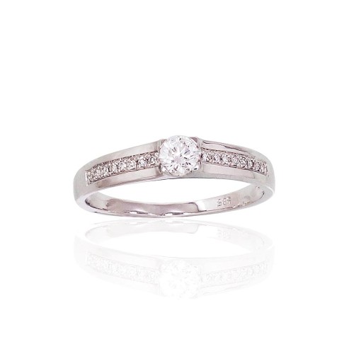 Gold Diamond Ring “Solitaire IX”