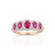 Gold Diamond and Ruby Ring “Jenny II”