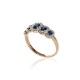 Gold Diamond and Sapphire Ring “Jenny”