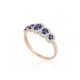 Gold Diamond and Sapphire Ring “Jenny”