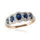Gold Diamond and Sapphire Ring “Jenny”