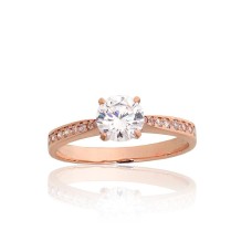 Gold Cubic Zirconia Ring “Juno Gold”