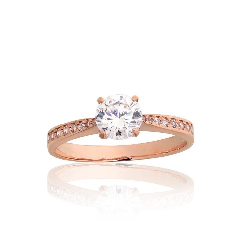 Gold Cubic Zirconia Ring “Juno Gold”