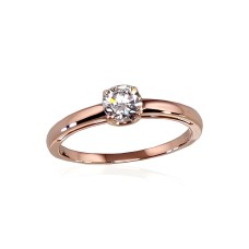 Gold Cubic Zirconia Ring “Classic Gold IV”