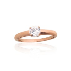 Gold Cubic Zirconia Ring “Classic Gold IV”