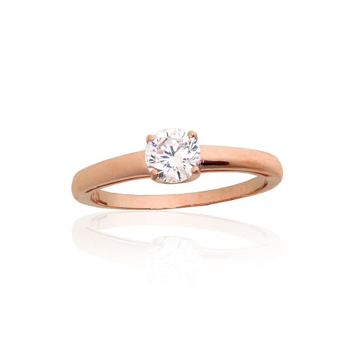 Gold Cubic Zirconia Ring “Classic Gold IV”