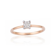 Gold Diamond Ring “Solitaire VI”