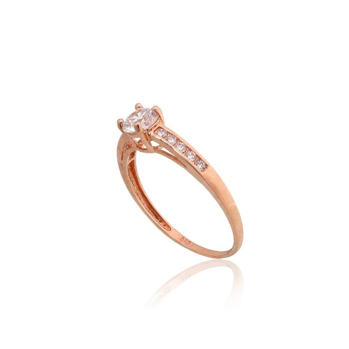 Gold Cubic Zirconia Ring “Juno Gold XXXIX”
