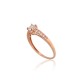 Gold Cubic Zirconia Ring “Juno Gold XXXIX”