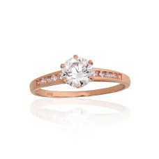 Gold Cubic Zirconia Ring “Juno Gold XXIII”