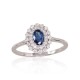 Gold Diamond and Sapphire Ring “Romance”