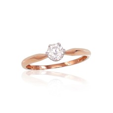 Gold Cubic Zirconia Ring “Juno Gold XIX”