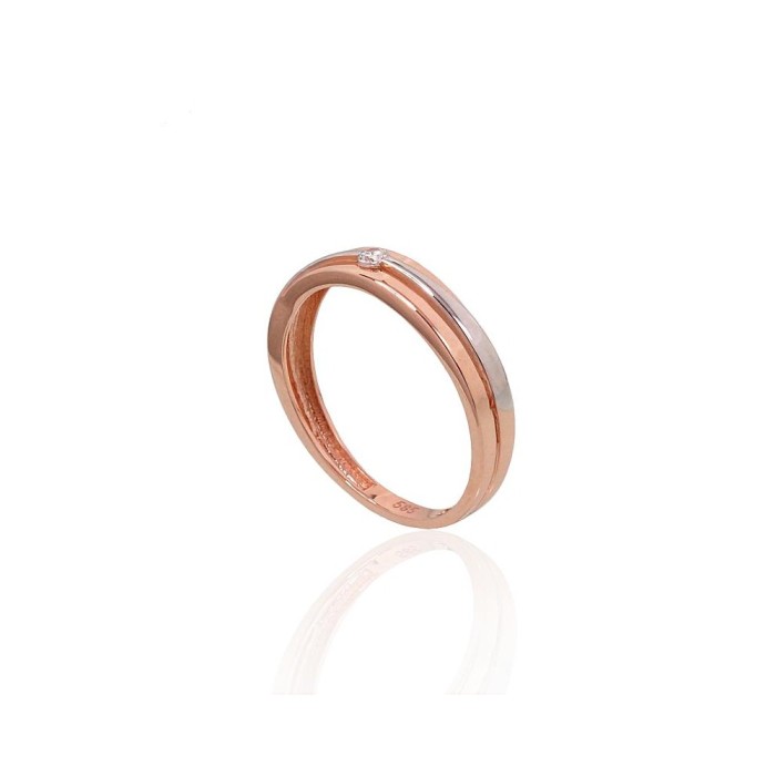 Gold Cubic Zirconia Ring “Magic”