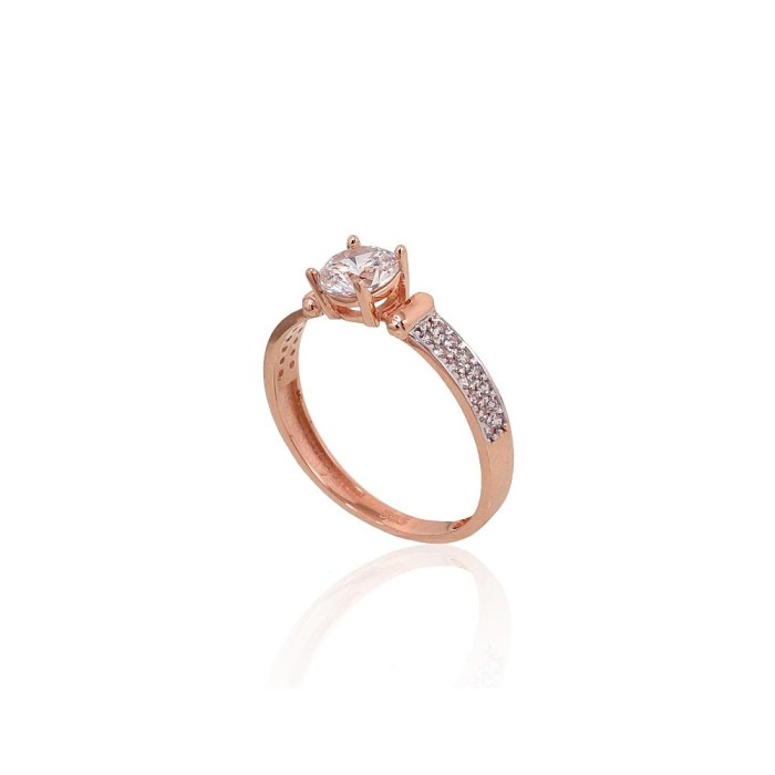 Gold Cubic Zirconia Ring “Juno Gold XX”