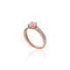 Gold Cubic Zirconia Ring “Juno Gold XX”