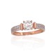 Gold Cubic Zirconia Ring “Juno Gold XX”