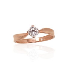 Gold Cubic Zirconia Ring “New Classic XI”