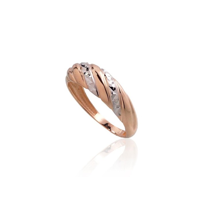 Gold Ring “Diamond Facets III”