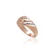 Gold Ring “Diamond Facets IV”