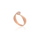 Gold Cubic Zirconia Ring “Comet XII”