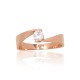 Gold Cubic Zirconia Ring “Comet XII”