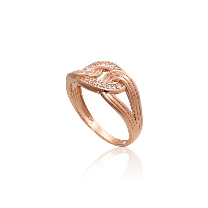 Gold Cubic Zirconia Ring “Omega II”
