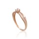 Gold Cubic Zirconia Ring “Juno Gold XXXVII”
