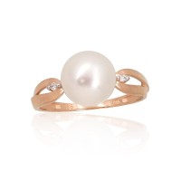 Gold Diamond and Pearl Ring “Galos”