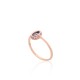 Gold Cubic Zirconia and Topaz Ring “Sicily II”
