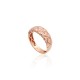 Gold Cubic Zirconia Ring “Sparkling Dance”
