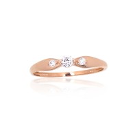 Gold Cubic Zirconia Ring “Juno Gold XV”