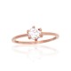 Gold Cubic Zirconia Ring “Solitaire”