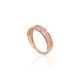 Gold Cubic Zirconia Ring “Golden Path”